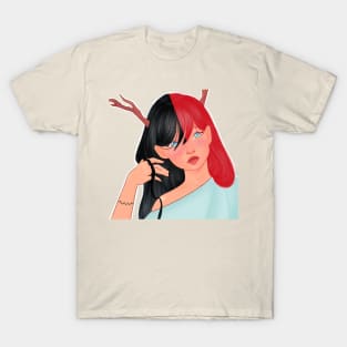 Not a monster - Red and Black T-Shirt